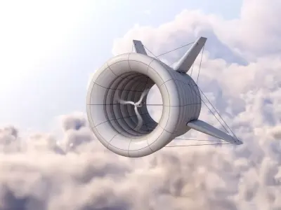 Airborne Wind Turbine 3D model