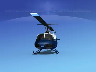 Bell UH-1B Iroquois RAAN 3D model