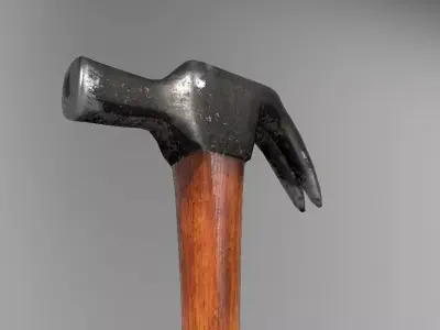 Hammer Low Poly Low-poly 3D model purchase