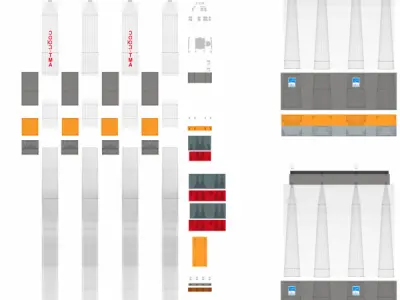 Soyuz FG Rocket 3D model