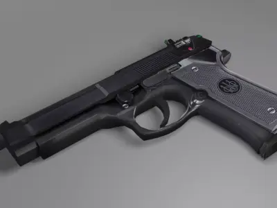 Baretta Pistol 3D model