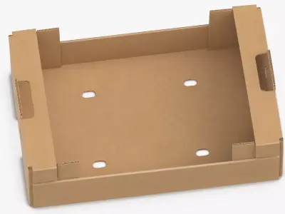 Cardboard Display Box 02 3D model