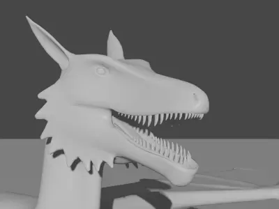Medieval dragon 3D model purchase