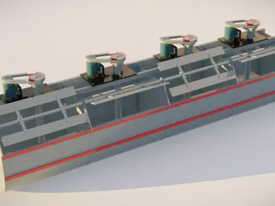 flotation cell 3D Model 3D model