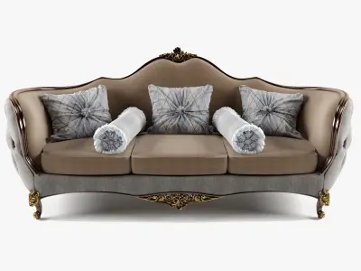 classic sofa and chair 3D Model Pack