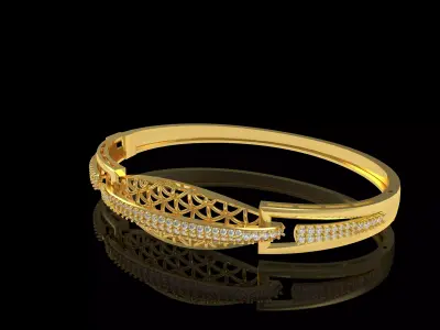 Art Deco Bracelet 01 3D print model
