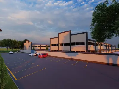 industrial building 3D model