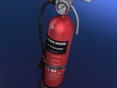 Fire Extinguisher Low-poly 3D model 24