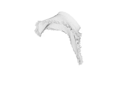 Dress collars scarves and necklaces decorated 3d models 3D model shop