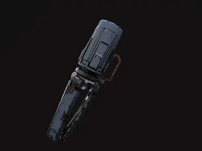 Real-Time Sci-Fi Beacon Prop Evolve  Low-poly 3D model