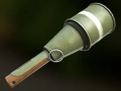 RPG-43 WWII Soviet Hand Grenade Low-poly 3D model