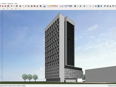 Sketchup Hotel H10 3D model