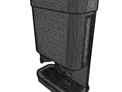 Modern Dual Food Beverage Dispenser Low-poly 3D model