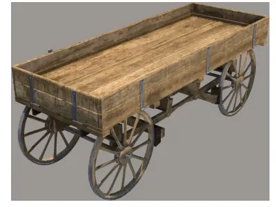 Medieval  carriage 3D model