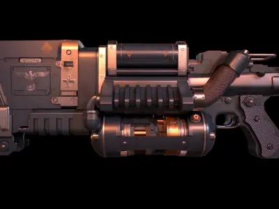 wolfentein2 laserkraftwerk Low-poly 3D model