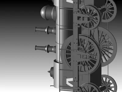 Steam Locomotive Free 3D model purchase