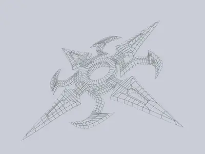 Shuriken Low-poly 3D model purchase