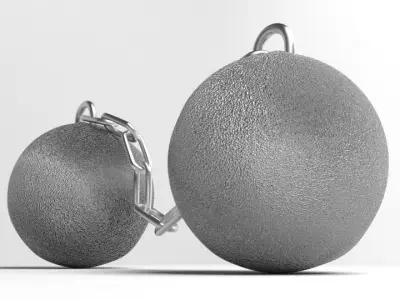 Cannonball - Chain-shot 3D model