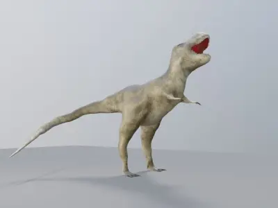 Trex 3D Sculpting with Rigged 3D model