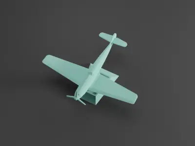 BF 109 Plane Free 3D print model