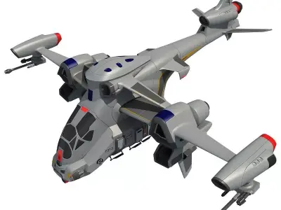 Futuristic Spaceship  3D model
