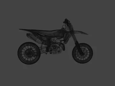 KTM 450SM Low-poly 3D model