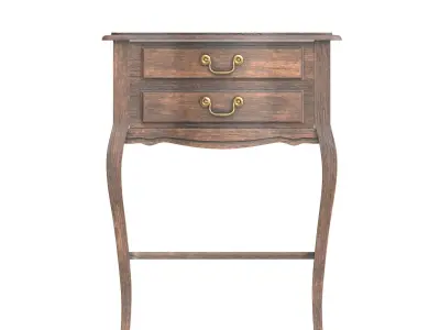 Cabinet Low-poly 3D model 2