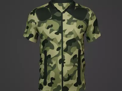 Military Soldier Clothing T-shirt Low-poly 3D model