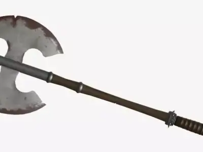 Double Battle Axe 3D model