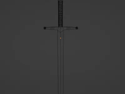 medieval sword 2k Low-poly 3D model