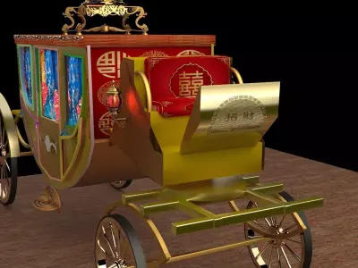 Chinese Ancient Carriage  3D model