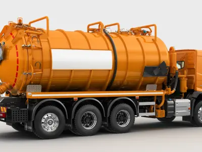 VOLVO FMX 8X4 Vacuum Truck 3D model purchase