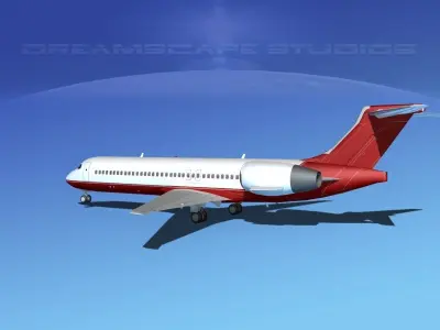 Boeing 717-200 Corporate 1 3D model