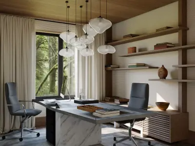 office interior 3D model get