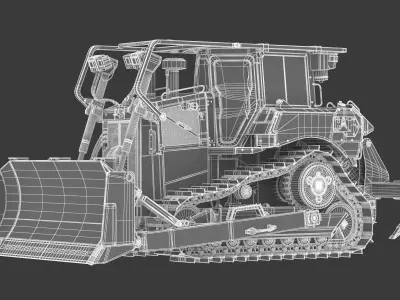 CAT Medium Dozers D6 Tier 4  Stage V 3D model