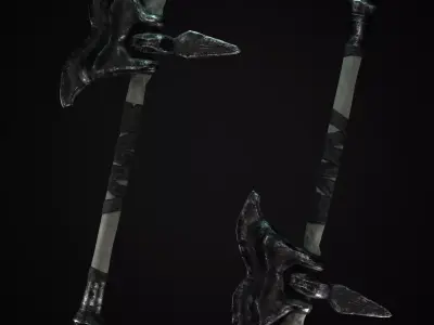 Axe Mark III Low-poly 3D model