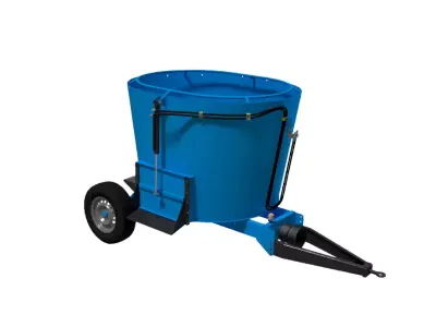 2 m3 feed mixer wagon vertical TMR  3D model