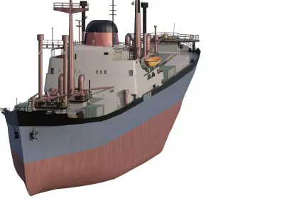 SMALL GERMAN CARGO SHIP 3D model