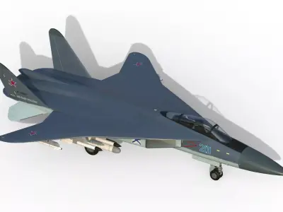 Yak-201 VTOL fighter 3D model
