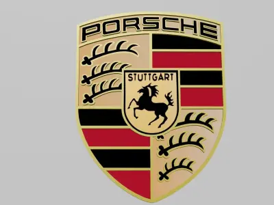 Porsche Logo 3D model purchase