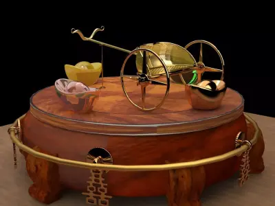 King Tut Chariot   3D model by aceimagedesign-1