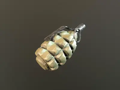 F1 Grenade Low-poly 3D model