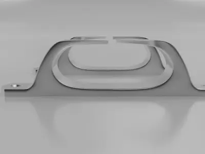 Fairlead chock right and left chaumards 220 mm 3D model