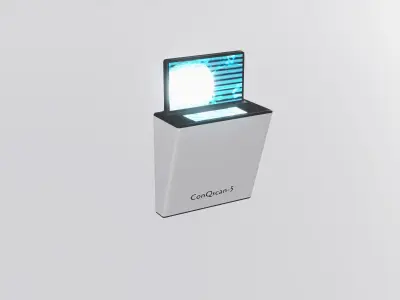 SciFi Laboratory Sample Scanner Low-poly 3D model