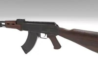3D AK47 ak - rifle Low-poly 3D model