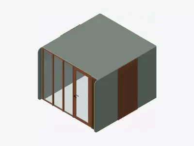 Booth - Simplicity - Meeting Room Low-poly 3D model