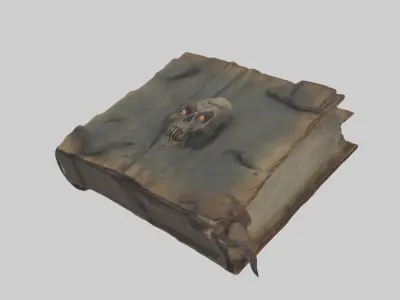 Cursedbook Model 1 Low-poly 3D model