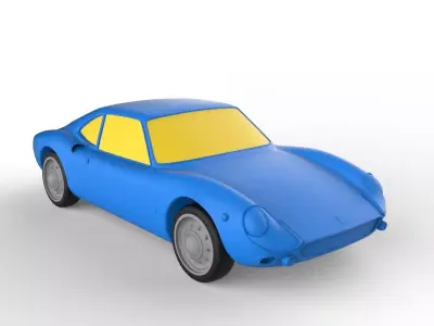 De Tomaso 1968 Classic Car 3D print model