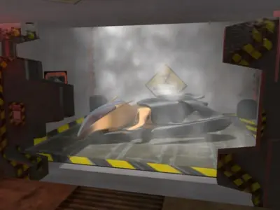 Spacecraft room in video game Free 3D model