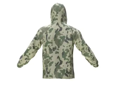 Military Jacket 199 - All MH Bodies - UE5 Skeletons - Rigged Low-poly 3D model
